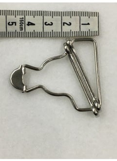 Karan Tuhafiye Karan Haberdashery Slopet Hanger Buckle Set of 2 Silver  - Image 3