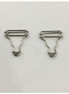 Karan Tuhafiye Karan Haberdashery Slopet Hanger Buckle Set of 2 Silver  - Image 1