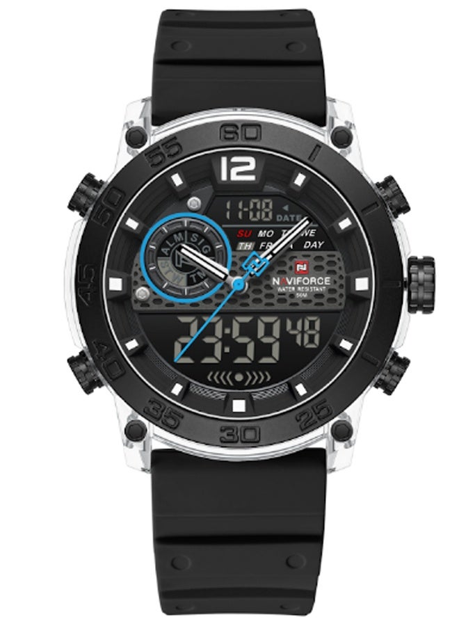 NAVIFORCE Men's Water Resistant Analog/Digital Luxury Sports Watch NF6104 - Image 1