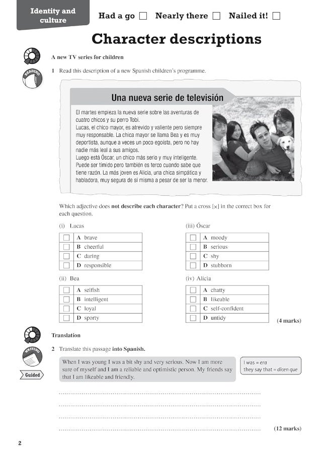 Pearson Edexcel GCSE (9-1) Spanish Revision Workbook Second Edition: for home learning, 2022 and 2023 assessments and exams - Image 5