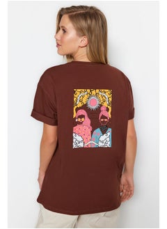 T-Shirt - Brown - Oversize