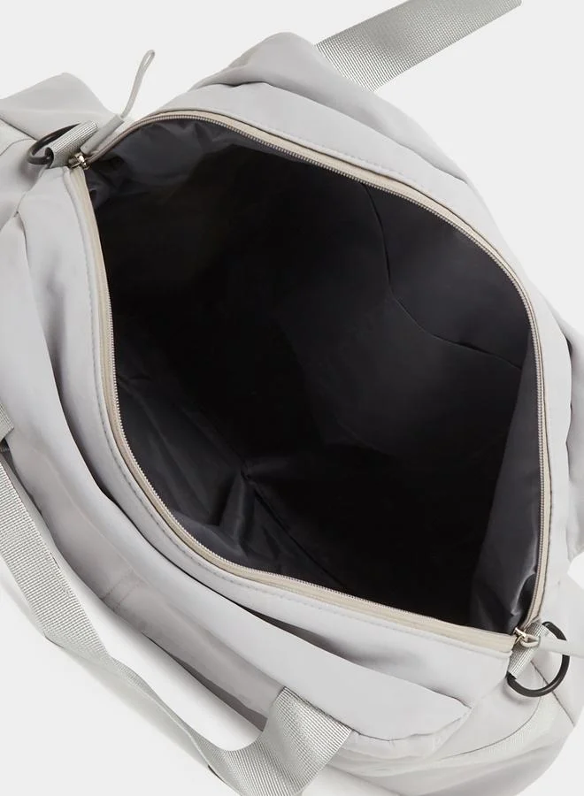 Styli Zip Detail Gym Bag with Removable Shoulder Strap