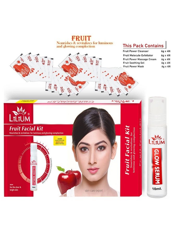 Lilium Fruit & Gold Facial Kit Pack of 2 Nourishes, Revitalizer For Luminous & Cellular Renew Activation System, 120g - Image 2