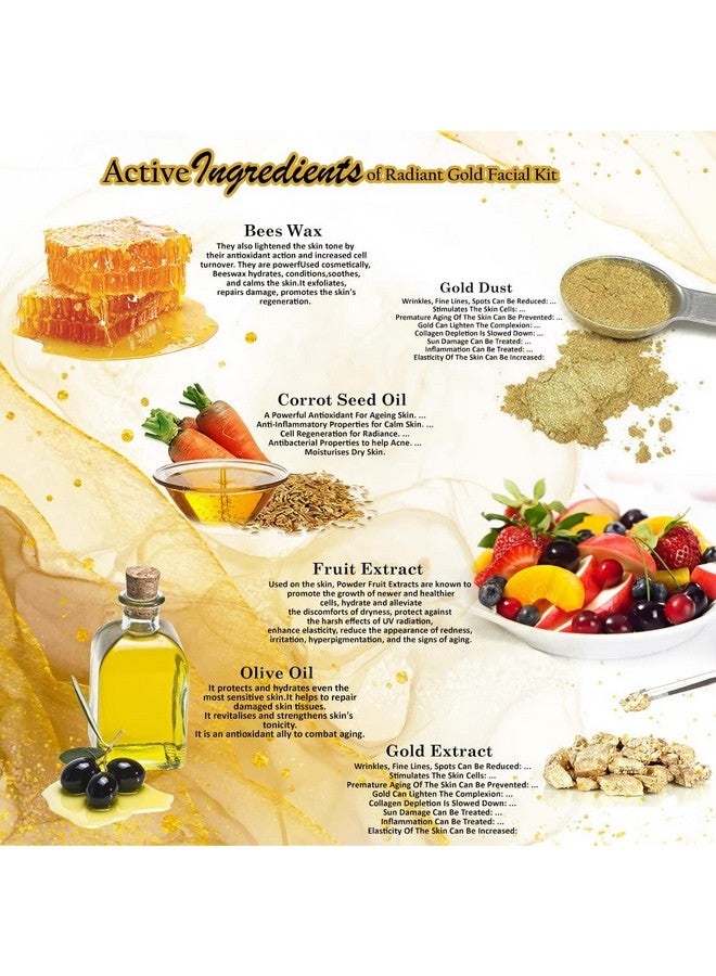 Lilium Fruit & Gold Facial Kit Pack of 2 Nourishes, Revitalizer For Luminous & Cellular Renew Activation System, 120g - Image 3