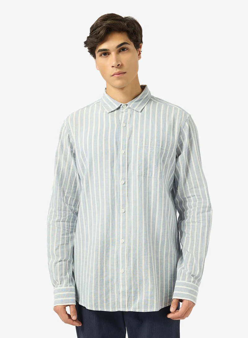 ريبلز مع نمشي Mens Cotton Full Sleeves Shirt
