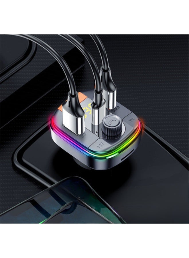 دينكس جهاز إرسال FM بتقنية بلوتوث DX1806 للسيارة، يدعم تشغيل ملفات MP3، شحن سريع QC 3.0 PD بقوة 18 واط، مزود بمنفذ USB لتشغيل الموسيقى والمكالمات بدون استخدام اليدين، وشاشة LED، مع ضمان لمدة عام واحد. - Image 2