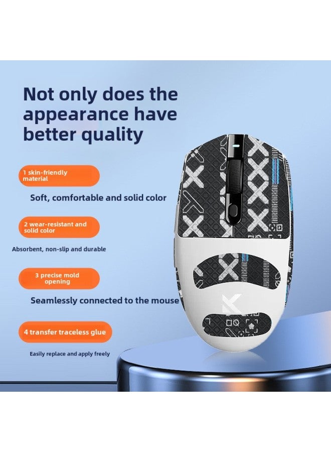 For Mai From G3 Mouse Anti-slip Stickers G3Pro Stickers Max Sweat-absorbent Stickers Ultra Anti-slip Stickers Special Full Package-Color:Second Generation Ice Plate Teflon Foot Patch - Image 3