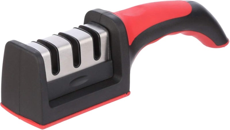 AGFA Metal Knife Sharpener - Red and Black