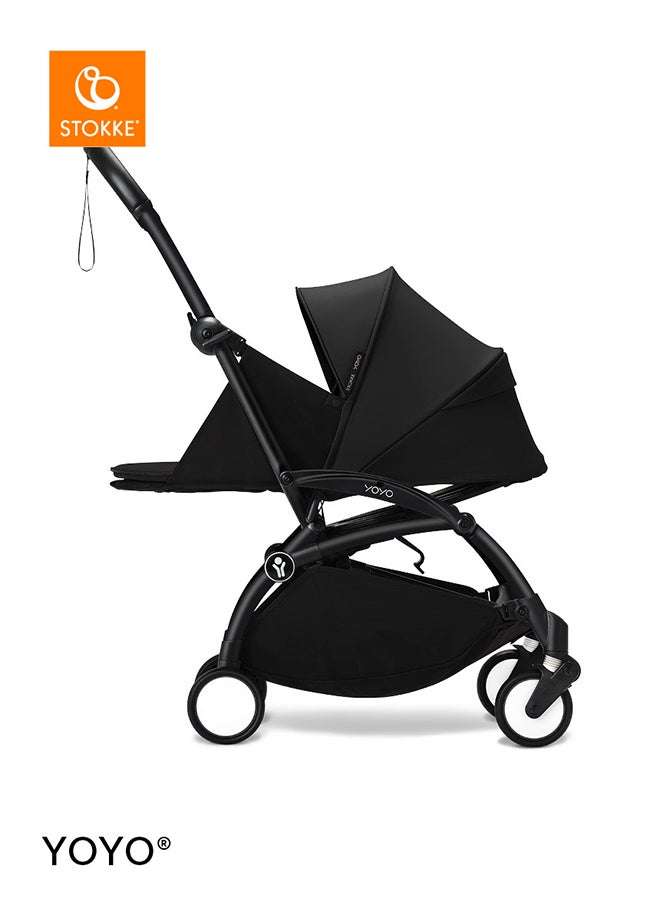 STOKKE YOYO3 Black Frame With 0+ Newborn Pack Black  - Image 3