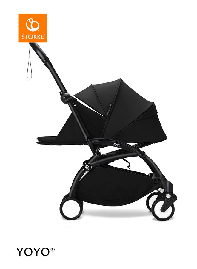 STOKKE YOYO3 Black Frame With 0+ Newborn Pack Black  - Image 2
