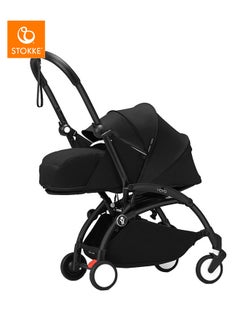 STOKKE YOYO3 Black Frame With 0+ Newborn Pack Black  - Image 1