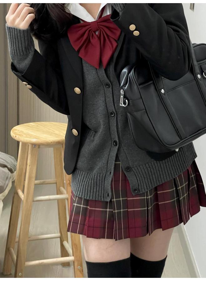 [Big Paid Skirt] JK Uniform Suit Autumn/Winter Japanese Skirt Genuine Christmas Paid Skirt Pleated Skirt