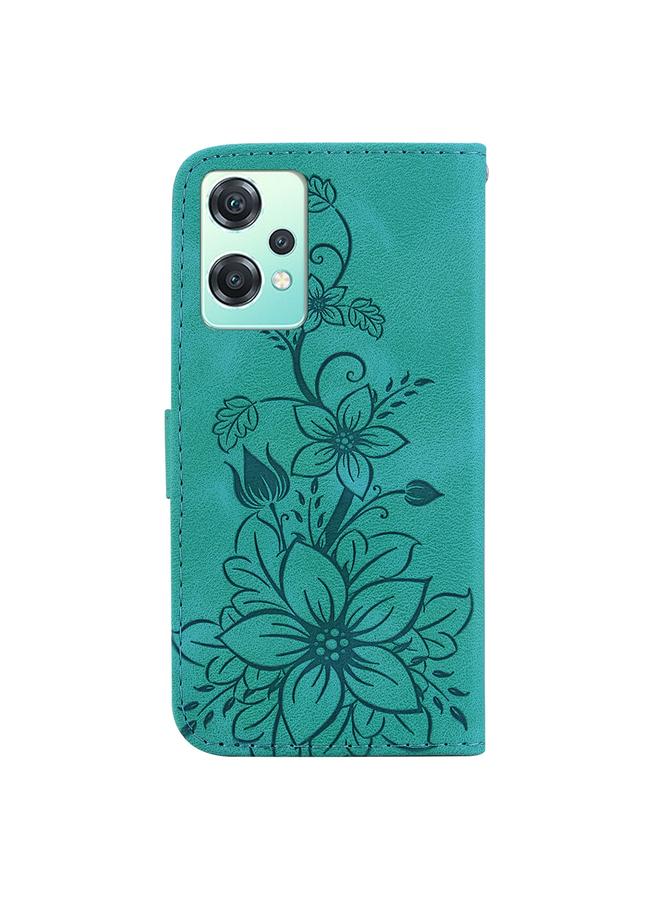 erorex Case For OnePlus Nord CE 2 Lite 5G Lily Embossed Leather Phone Case  - Image 3