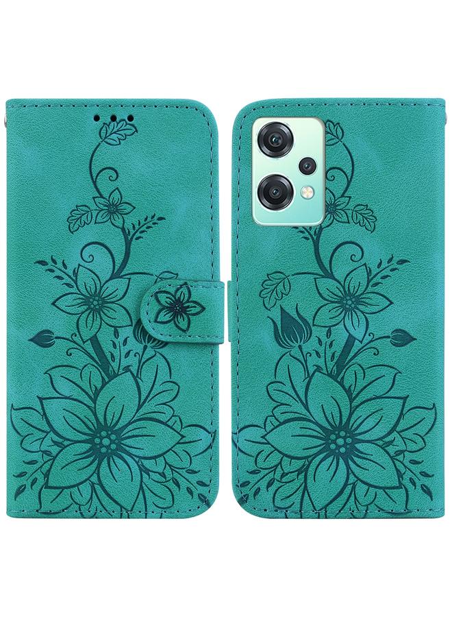 erorex Case For OnePlus Nord CE 2 Lite 5G Lily Embossed Leather Phone Case  - Image 1