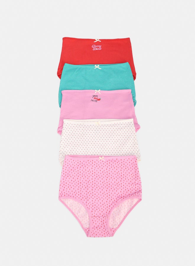 Carina Pack of 5 Colored Full Brief Panties - Image 1