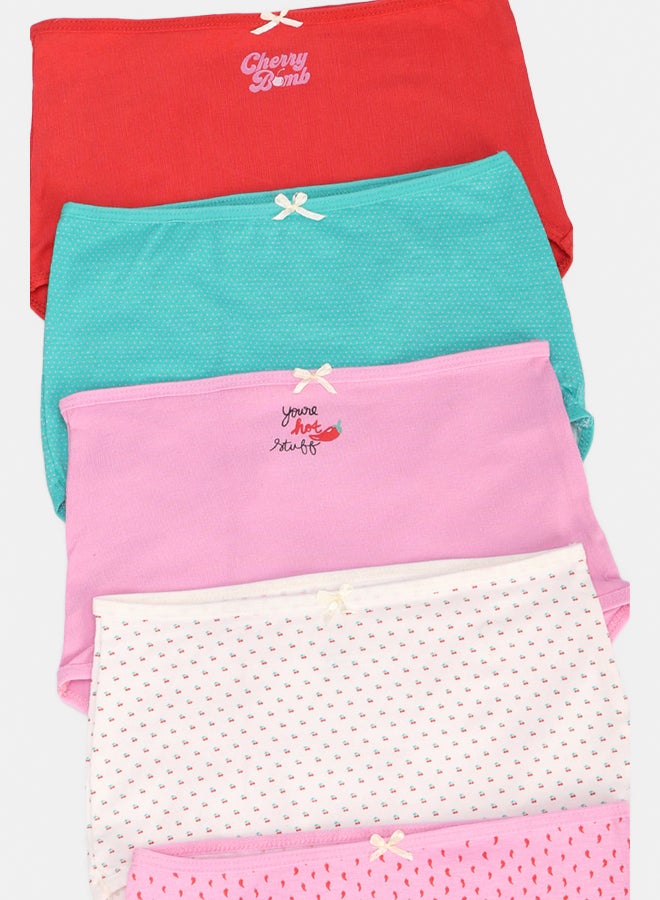 Carina Pack of 5 Colored Full Brief Panties - Image 3