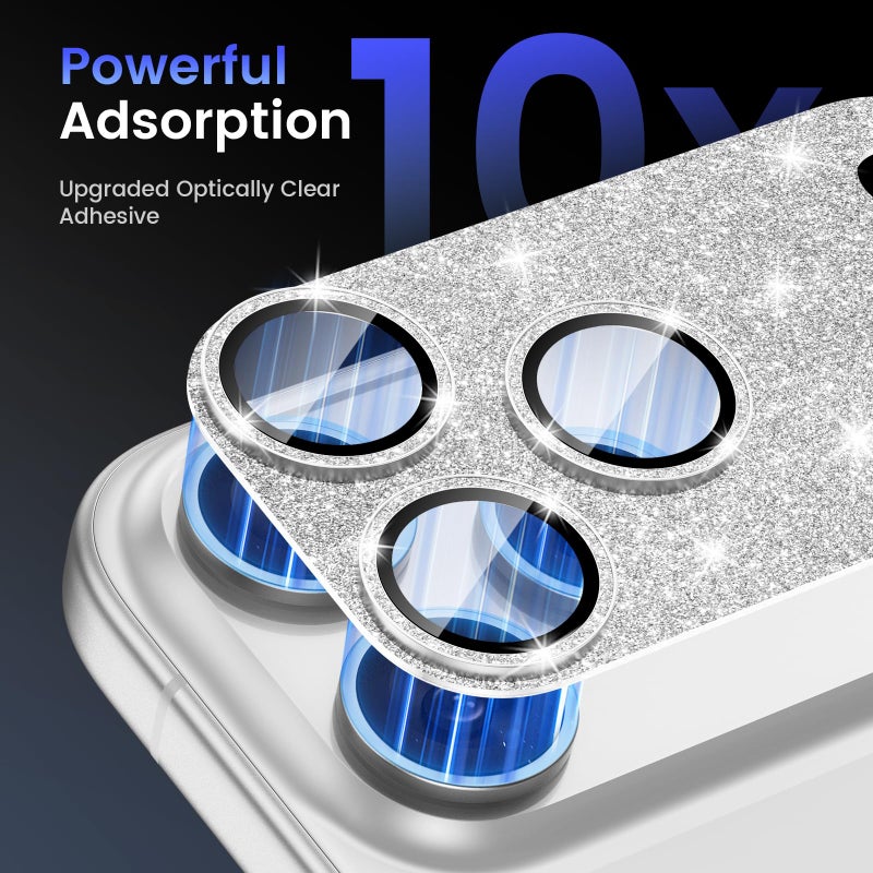 Tensea for iPhone 17 Pro Max Camera Lens Protector, Metal Aluminum Alloy Tempered Glass Cover Camera Screen Protector Accessories, Case Friendly - Image 4