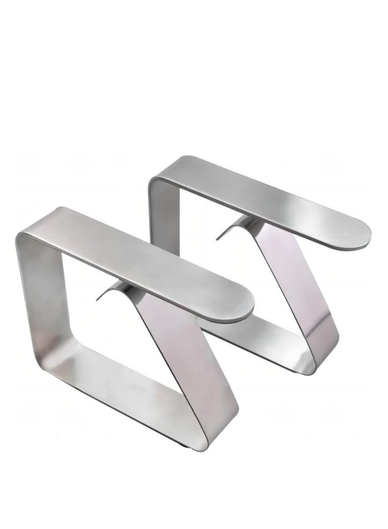 Oasisgalore Tablecloth Clips for Table Cloth, 8 Pack Stainless Steel Table Cover Holder Clamps for Outdoor Picnic (Silver) - Image 2