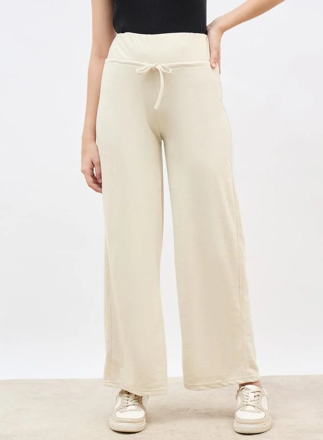 ستايلي جوغر بخصر عريض مع أربطة