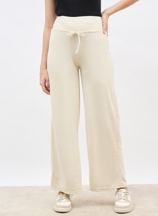 Styli Wide Waistband Joggers with Drawstring - Image 2