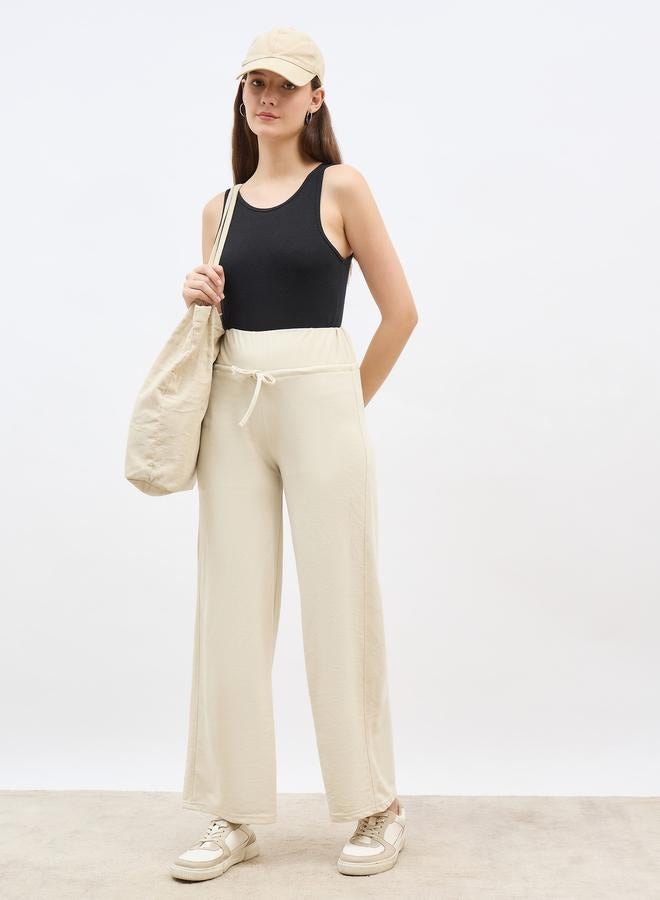 Styli Wide Waistband Joggers with Drawstring - Image 1