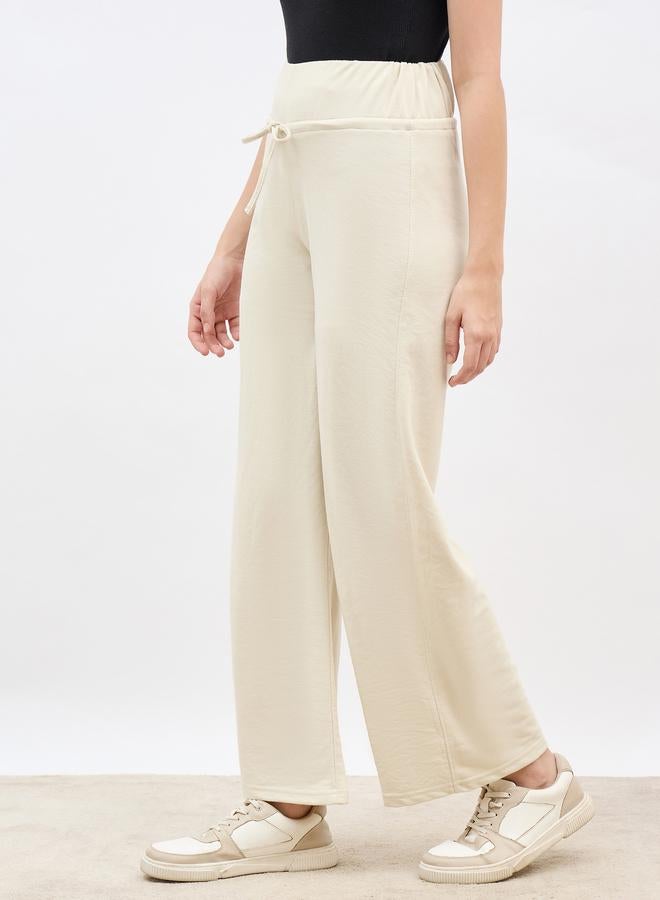 Styli Wide Waistband Joggers with Drawstring - Image 3