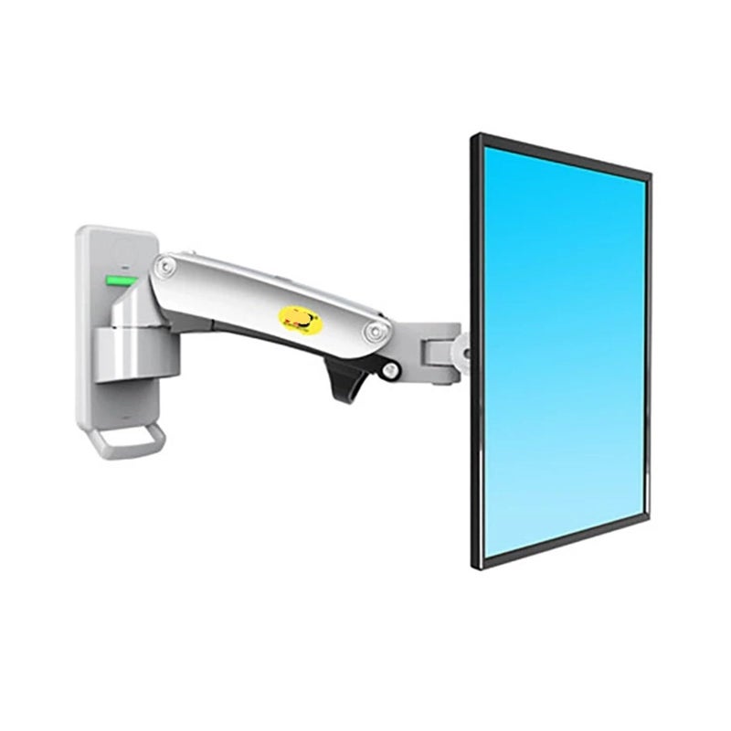 Silver Grey Full Motion TV Wall Mount Gas Spring Arm For 17 To 27 Inch Screens - Image 2