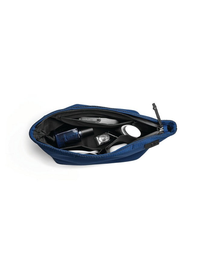 DailyObjects Large Pivot Carry All Pouch for Men and Women |Multi Storage Slip Pockets |Lightweight|Water Repellent|Portable| Recycled Nylon Zippered| Concealed Handles| For Daily Use/Travel (Blue) - Image 5