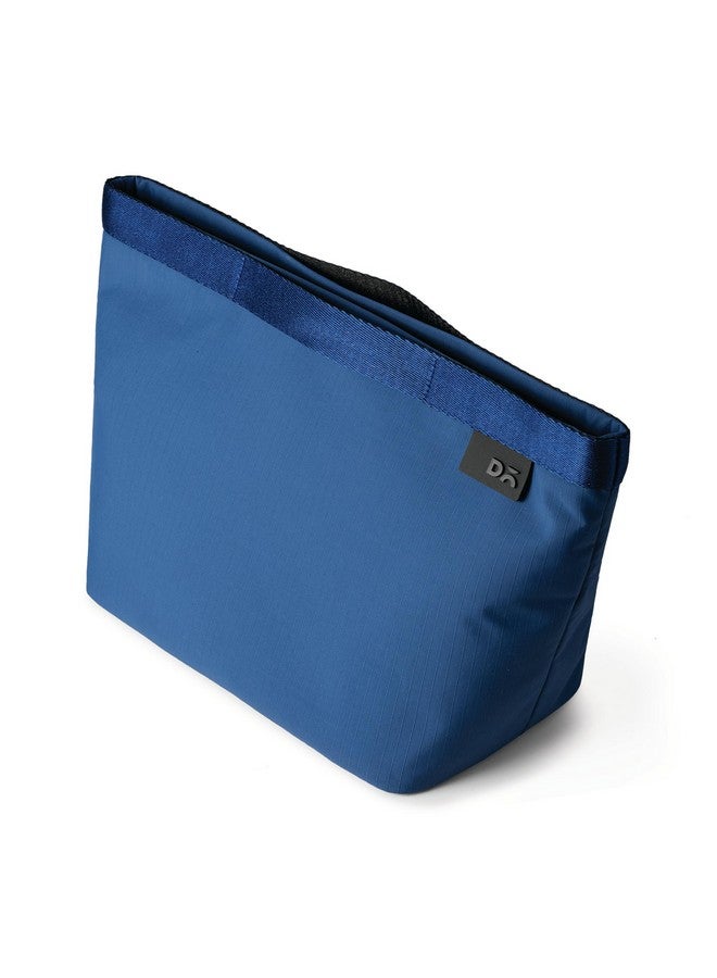 DailyObjects Large Pivot Carry All Pouch for Men and Women |Multi Storage Slip Pockets |Lightweight|Water Repellent|Portable| Recycled Nylon Zippered| Concealed Handles| For Daily Use/Travel (Blue) - Image 2