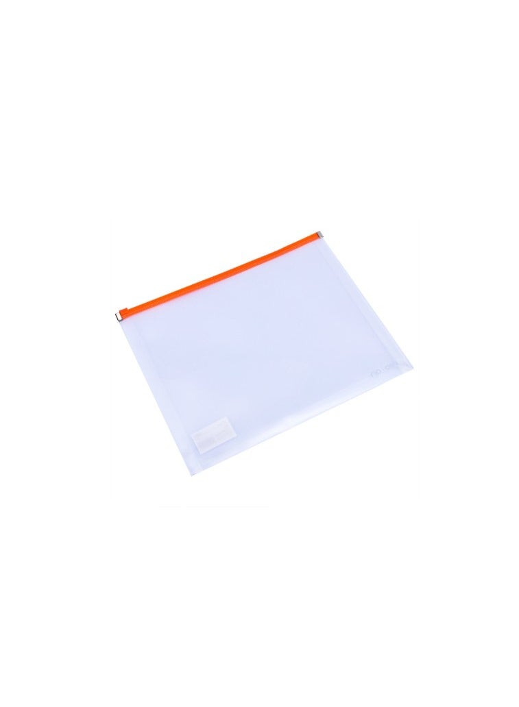 Deli A4 Zip File Bag ,Transparent Plastic Document Pouch with Slider Closure - Image 2