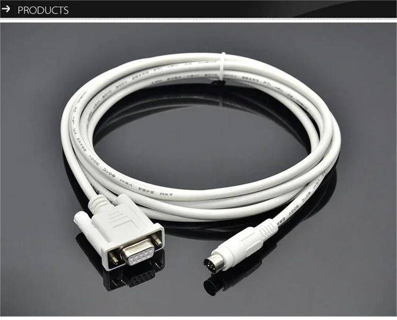 FX Programming Cable RS232 Download Line 2m White For FX0N 1N 2N 0S 1S 3U Series - Image 4