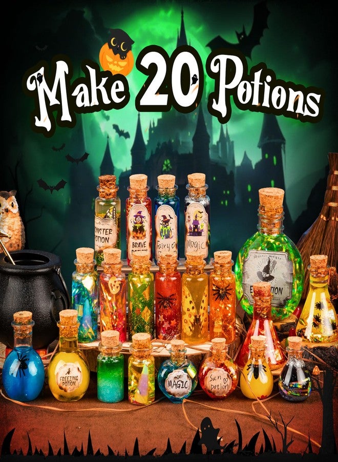 Alritz Science Potion Kits for Kids - 23 Magic Mix Potion Bottles, Witches Cauldron, Birthday Party Halloween Decorations Gifts Toys for Boys Girls 8 9 10 11+ Years Old - Image 2