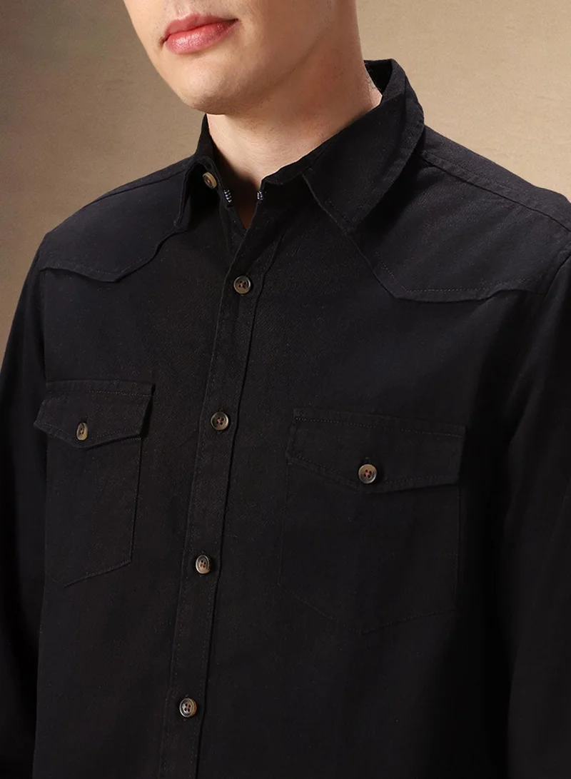 Dennis Lingo Black Shirt For Men For Men