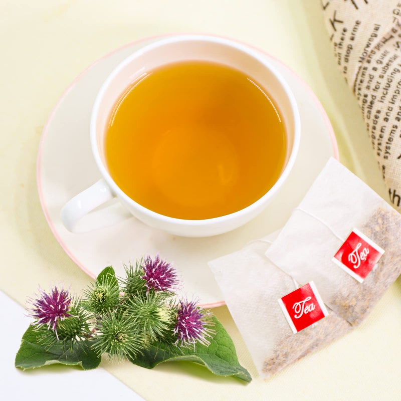 TEARELAE - Burdock Root Tea - 2.5g x 50 Count Burdock Root Tea Bags - Premium Natural Burdock Root - Premium Arctium Lappa Herbal Tea - Caffeine-Free, Non-GMO - Image 2