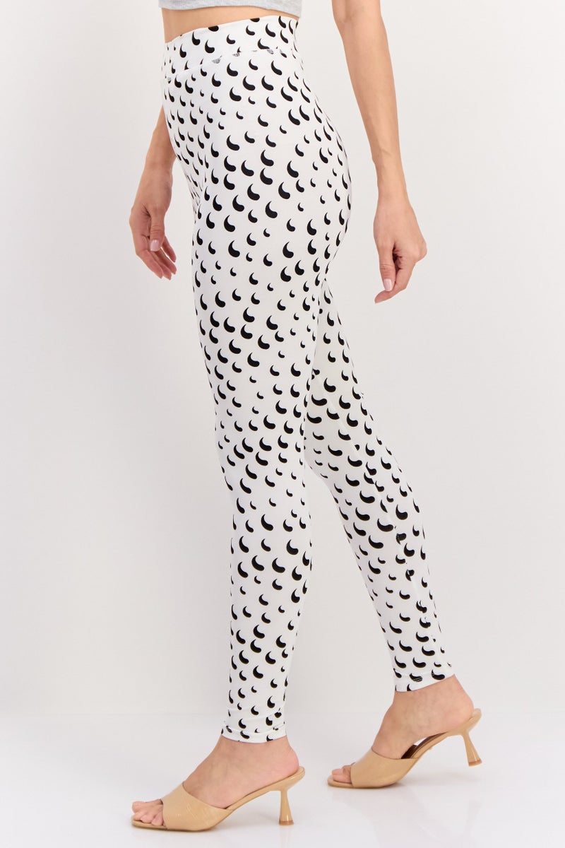 VERO MODA ليجنز مطبوعة للنساء من أوير باي فيرو مودا، متعدد الألوان - Image 3