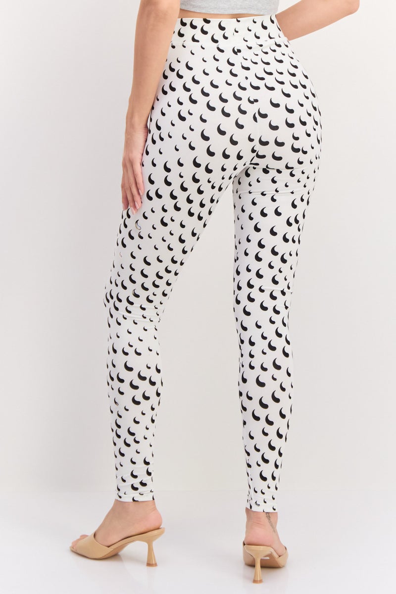 VERO MODA ليجنز مطبوعة للنساء من أوير باي فيرو مودا، متعدد الألوان - Image 4