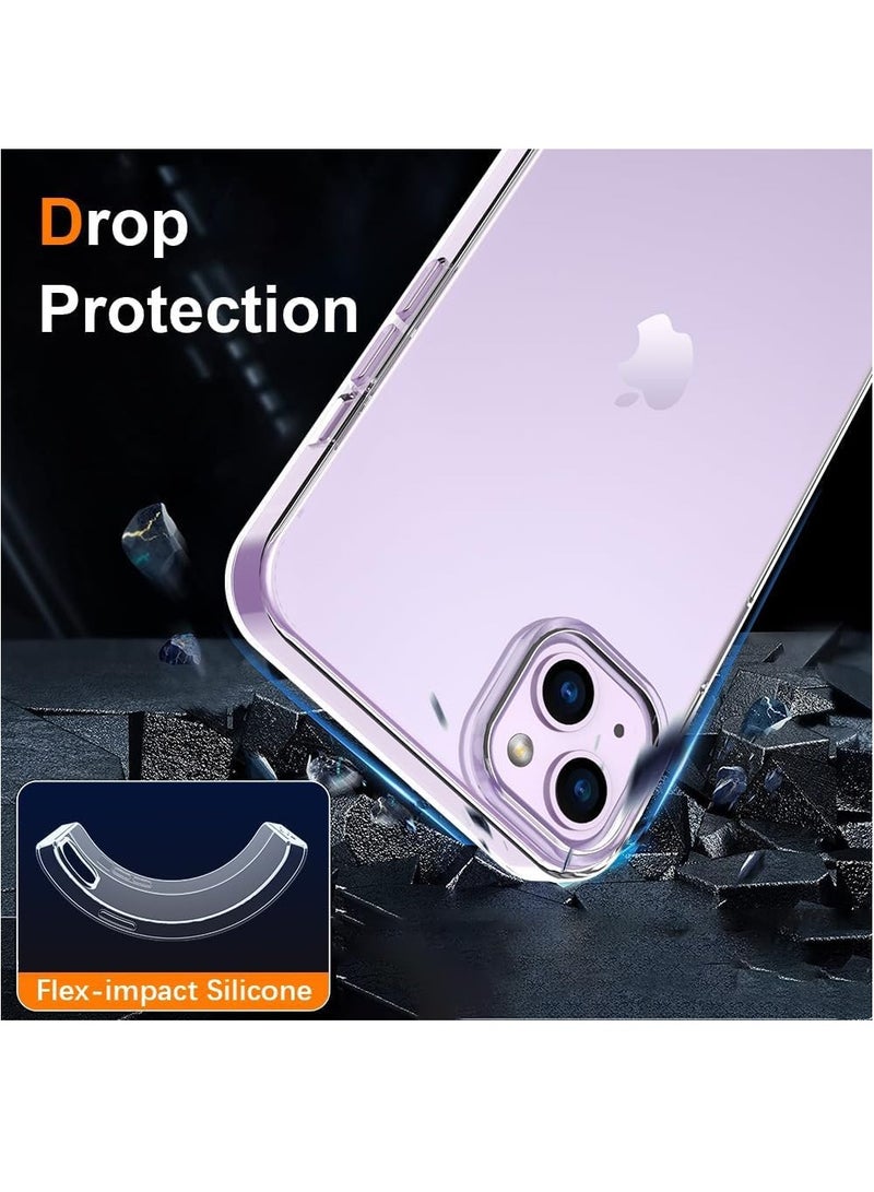 BORTONY iPhone 15 Case 6.1 Inch Anti-Yellowing Anti-Drop iPhone 15 Cover Transparent Slim Crystal Clear Anti-Scratch Protective Case for Apple iPhone 15 - Image 3
