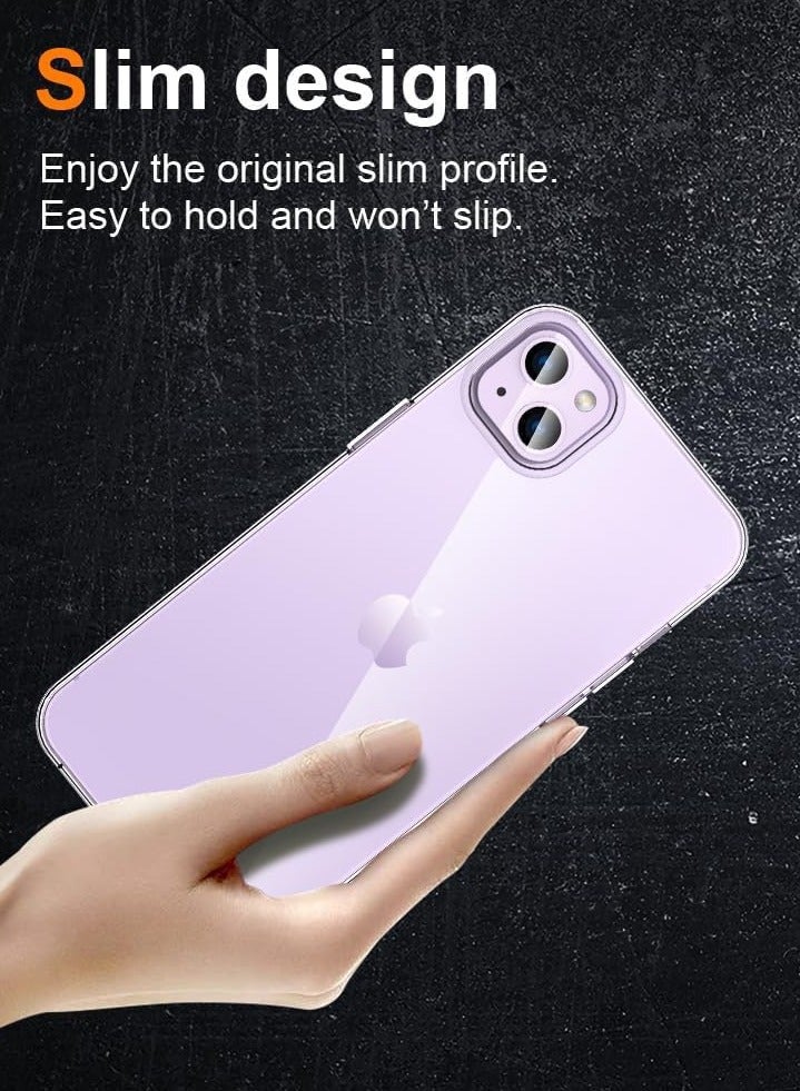 BORTONY iPhone 15 Case 6.1 Inch Anti-Yellowing Anti-Drop iPhone 15 Cover Transparent Slim Crystal Clear Anti-Scratch Protective Case for Apple iPhone 15 - Image 5