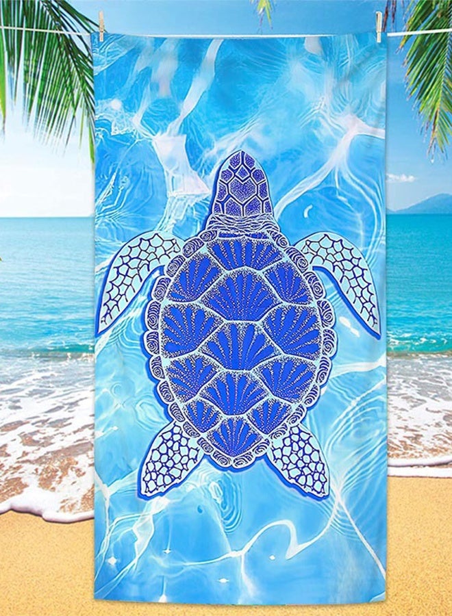 DUNISO Beach Towel, 150*70cm Microfiber Lightweight Thin Beach Towel for Adults Kids Sand Free Quick Dry Super Absorbent Large Towels for Swimming, Pool, Camping, Yoga, Workout, Traveling - Image 2