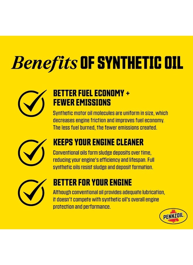 PENNZOIL - Pennzoil Ultra Platinum Full Synthetic 0W40 Motor Oil (USA) - Image 1