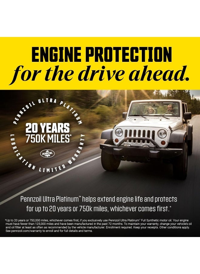 PENNZOIL - Pennzoil Ultra Platinum Full Synthetic 0W40 Motor Oil (USA) - Image 1