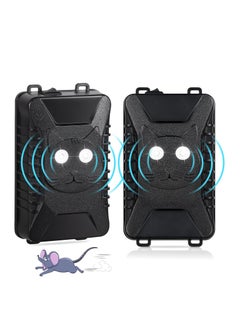 Ultrasonic Rodent Repellent for Car Engines - Battery-Powered Mouse Deterrent with LED Strobe Lights for Vehicle Protection, Effective Rodent Defense for Cars, Trucks, and RVs.