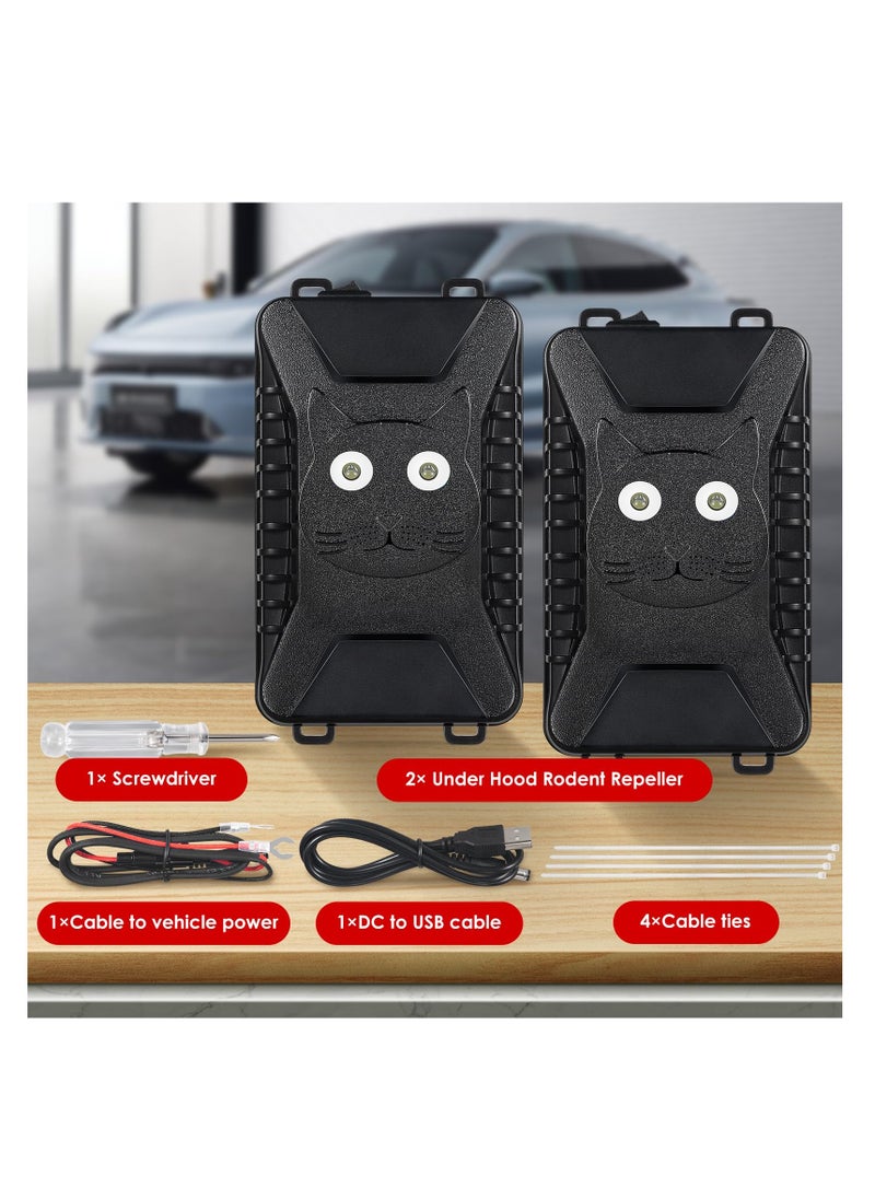 Generic - Ultrasonic Rodent Repellent for Car Engines - Battery-Powered Mouse Deterrent with LED Strobe Lights for Vehicle Protection, Effective Rodent Defense for Cars, Trucks, and RVs. - Image 1