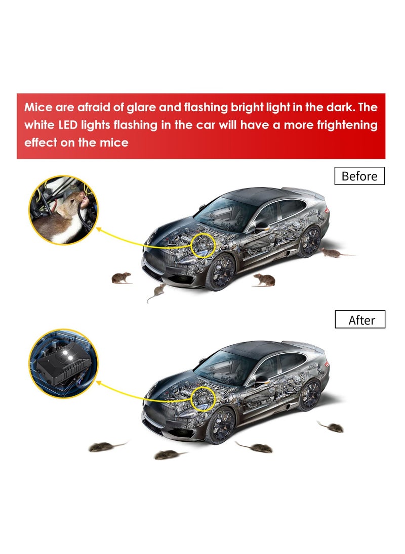 Generic - Ultrasonic Rodent Repellent for Car Engines - Battery-Powered Mouse Deterrent with LED Strobe Lights for Vehicle Protection, Effective Rodent Defense for Cars, Trucks, and RVs. - Image 1