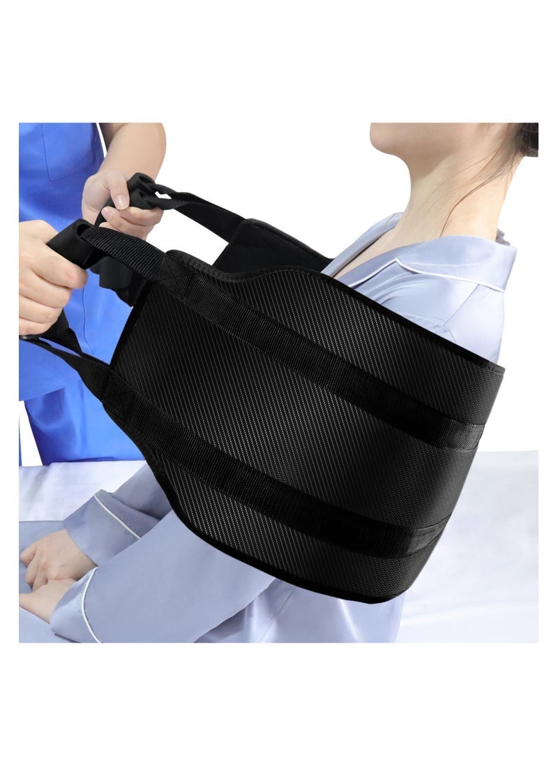 SYOSI 31.5 Inch Padded Bed Transfer Nursing Sling, Elderly Safety Lifting Aids Home Bed Assist Handle Back Lift Mobility Belt for Patient Care Nursing Transfer Sling Handle Back Lift Mobility Belt - Image 1
