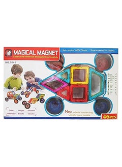 Magnetic Magnet 46 pcs-Educational magnetic building blocks plastic connector toys for kids