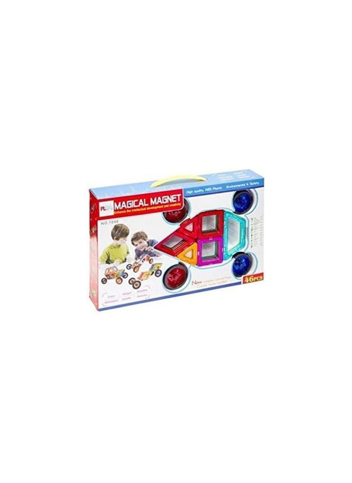 Generic - Magnetic Magnet 46 pcs-Educational magnetic building blocks plastic connector toys for kids - Image 1