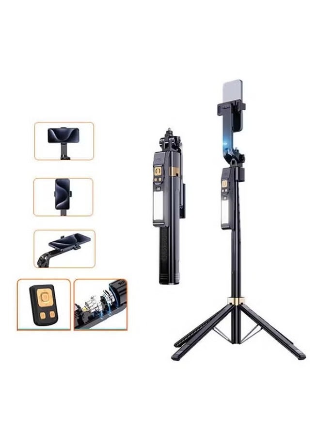 ماركة غير محددة CL12P Selfie Stick Tripod 1.8 Meters – Smart Tracking Selfie Stick with 360° Rotation, Remote Control, Handheld Camera Selfie Stick for Phones and Cameras – Perfect for Vlogging, Photography, and Group Shots  - Image 1