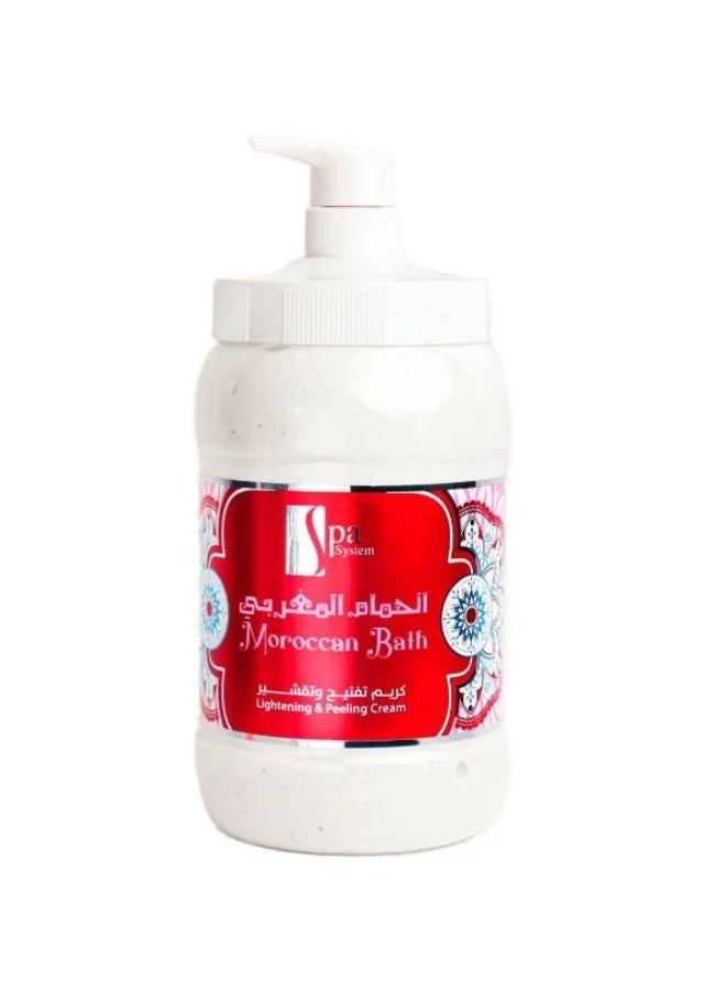 Spa System Moroccan Bath Cream Whitening and Exfoliating, 2 litres