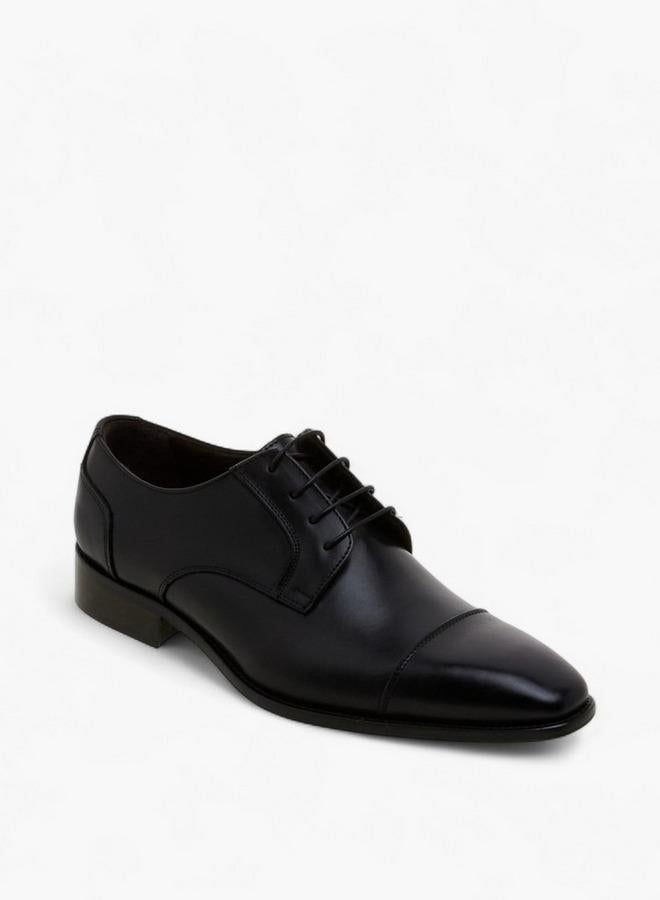 DUCHINI Men Lace-Up Leather Derby Shoes - Image 2